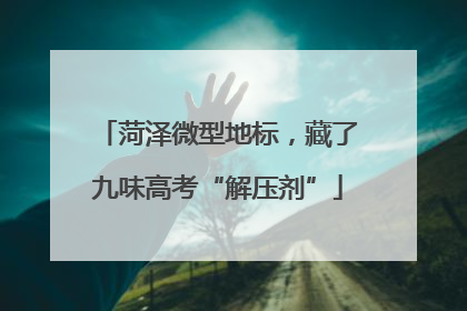 菏泽微型地标，藏了九味高考“解压剂”