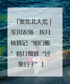 聚焦北大荒｜军川农场：按月核算记“明白账”精打细算“过紧日子”