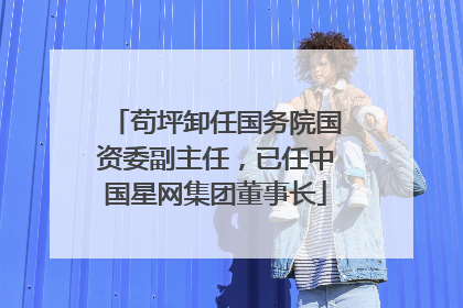 苟坪卸任国务院国资委副主任，已任中国星网集团董事长