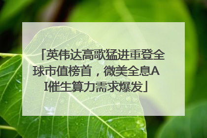 英伟达高歌猛进重登全球市值榜首，微美全息AI催生算力需求爆发