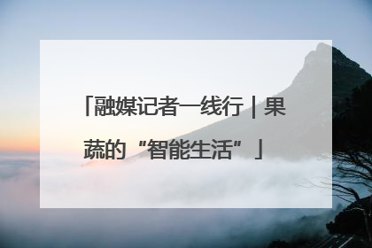 融媒记者一线行｜果蔬的“智能生活”