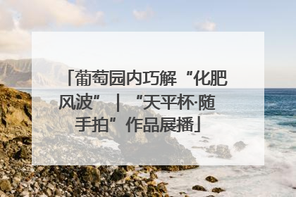 葡萄园内巧解“化肥风波”｜“天平杯·随手拍”作品展播
