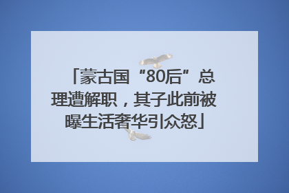 蒙古国“80后”总理遭解职，其子此前被曝生活奢华引众怒