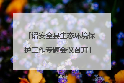 诏安全县生态环境保护工作专题会议召开