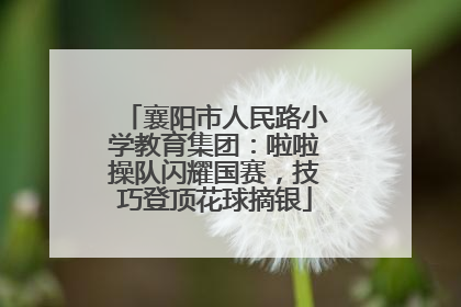 襄阳市人民路小学教育集团：啦啦操队闪耀国赛，技巧登顶花球摘银