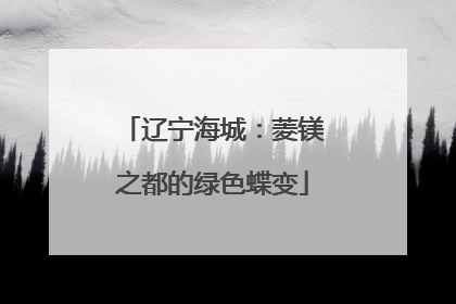 辽宁海城：菱镁之都的绿色蝶变