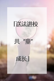 送法进校 共“童”成长