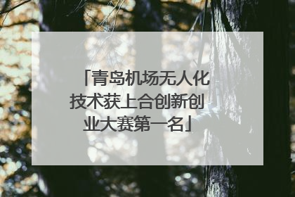 青岛机场无人化技术获上合创新创业大赛第一名