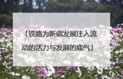 铁路为新疆发展注入流动的活力与发展的底气