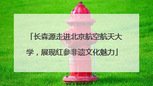 长森源走进北京航空航天大学，展现红参非遗文化魅力