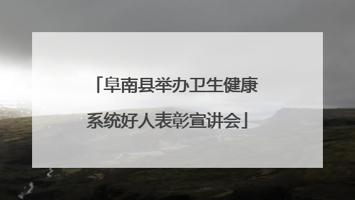 阜南县举办卫生健康系统好人表彰宣讲会
