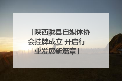 陕西陇县自媒体协会挂牌成立 开启行业发展新篇章