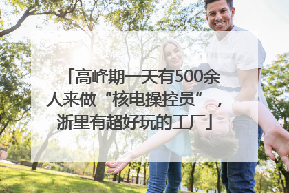 高峰期一天有500余人来做“核电操控员”，浙里有超好玩的工厂