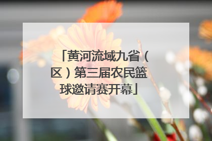黄河流域九省（区）第三届农民篮球邀请赛开幕