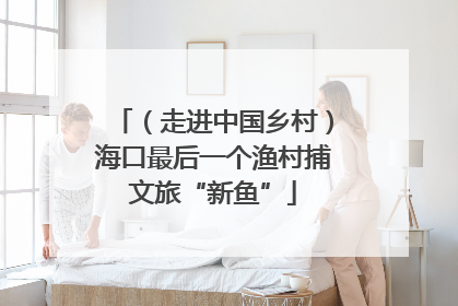 （走进中国乡村）海口最后一个渔村捕文旅“新鱼”