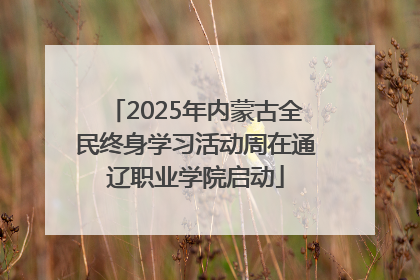 2025年内蒙古全民终身学习活动周在通辽职业学院启动