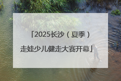 2025长沙（夏季）走娃少儿健走大赛开幕