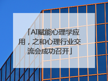 AI赋能心理学应用，之和心理行业交流会成功召开
