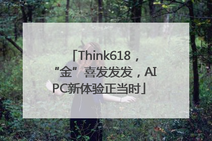 Think618，“金”喜发发发，AIPC新体验正当时
